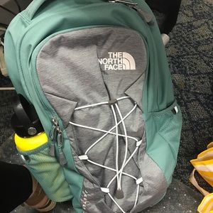 north face jester backpack mid grey
